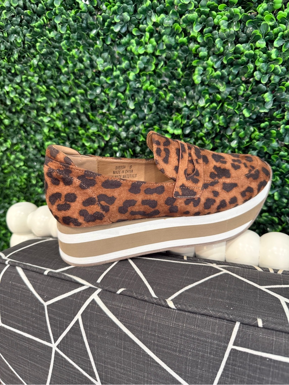 NEW Corkys Sheesh Leopard Platform Loafers